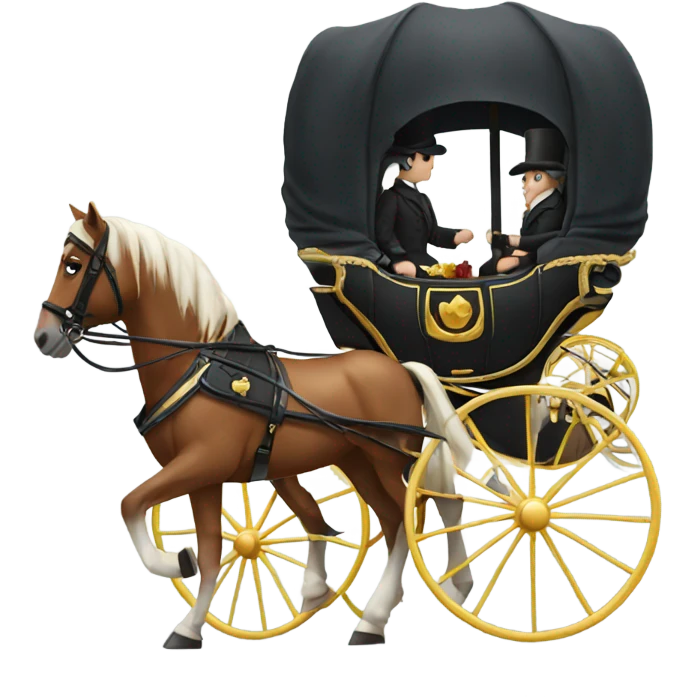 Horse and carriage  emoji