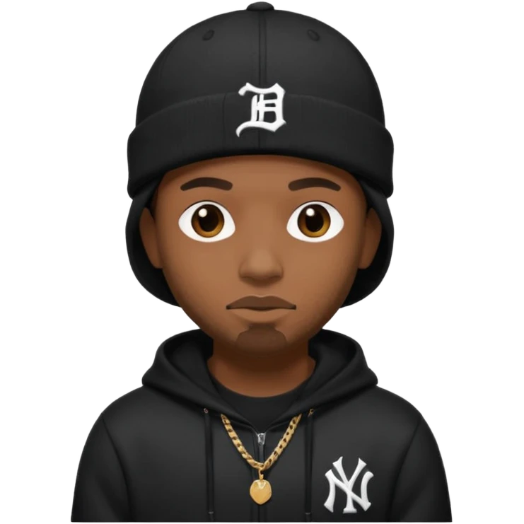 rapper khăn trùm mặt (che miệng) full đen có mũ len hãng MLB
 emoji