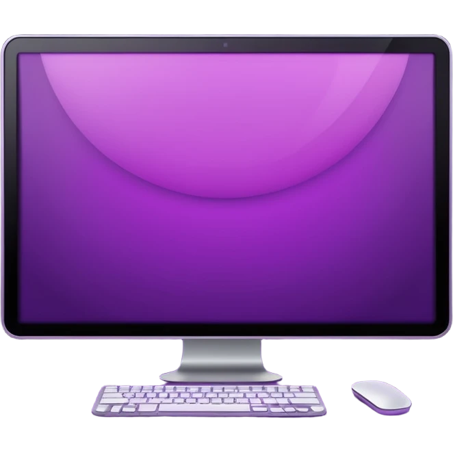 2 dark purple wide screen monitors emoji