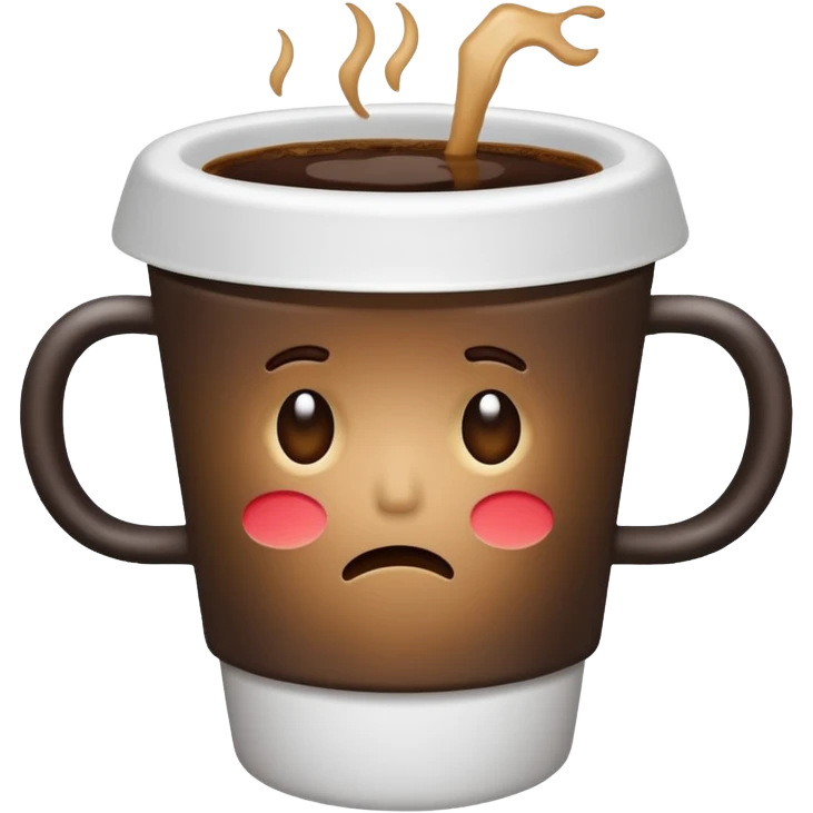 Bad coffee / sad coffee emoji