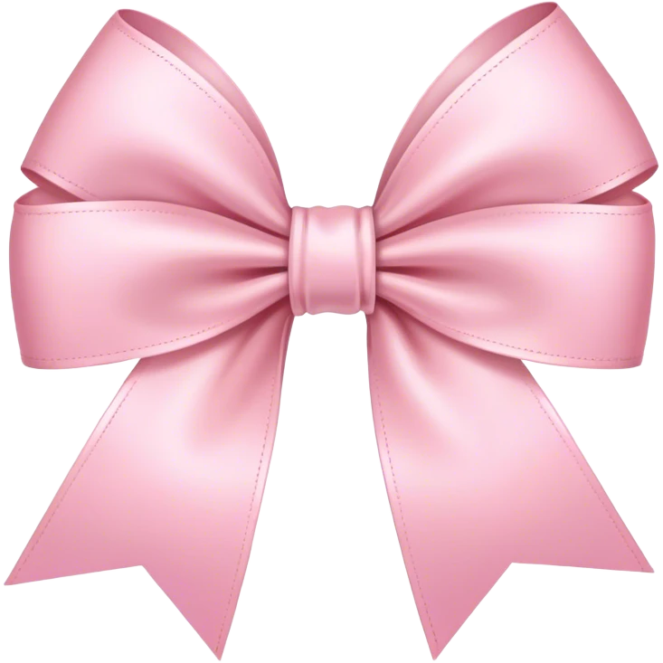 light pink ribbon bow emoji