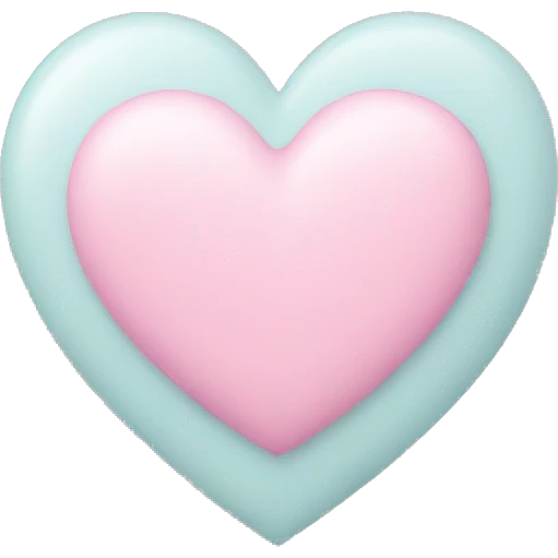 Pastel heart emoji