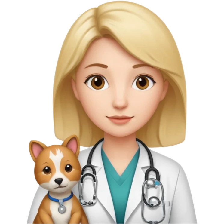 animal vet doctor woman emoji