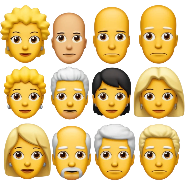 the simpsons, Different every character. emoji