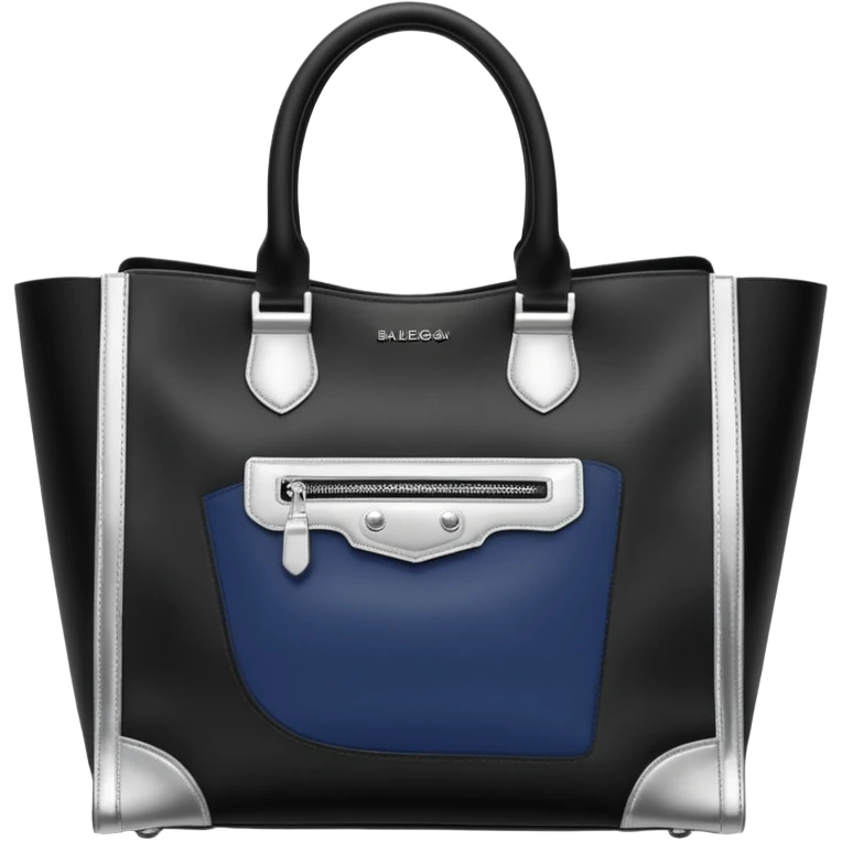 city tote bag from Balenciaga black emoji