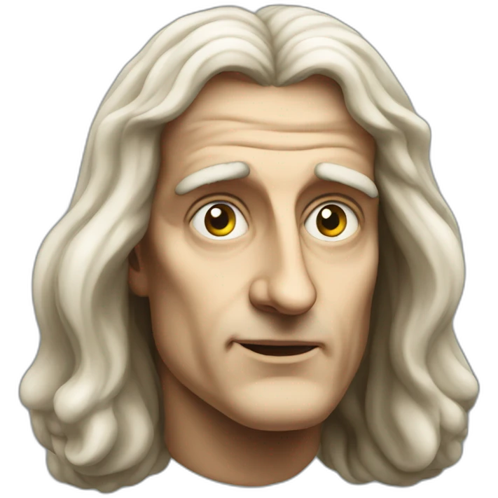 Isaac Newton face chock  emoji