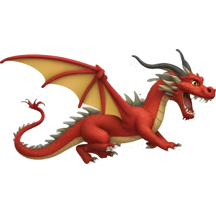 asian dragon flying emoji