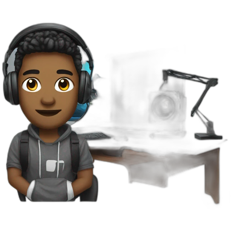 youtuber WITH GAMING SETUP emoji