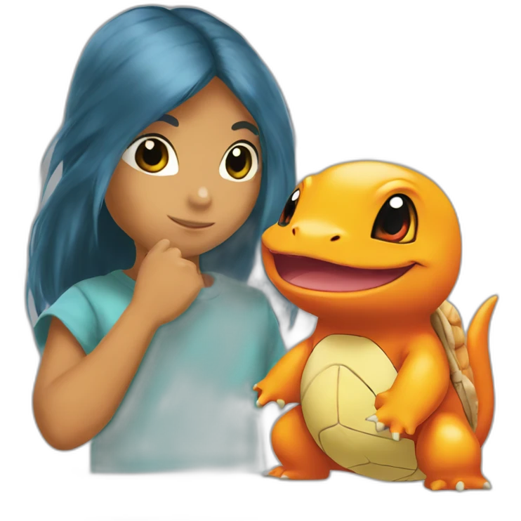 Charmander and squirtle emoji