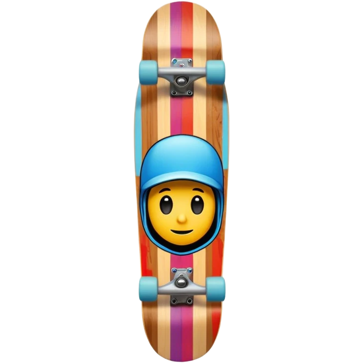 colorful skateboard vertical emoji