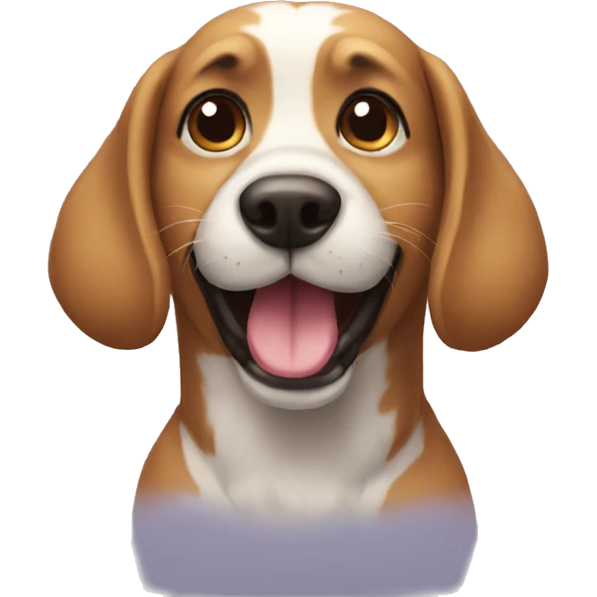 Dog happy emoji