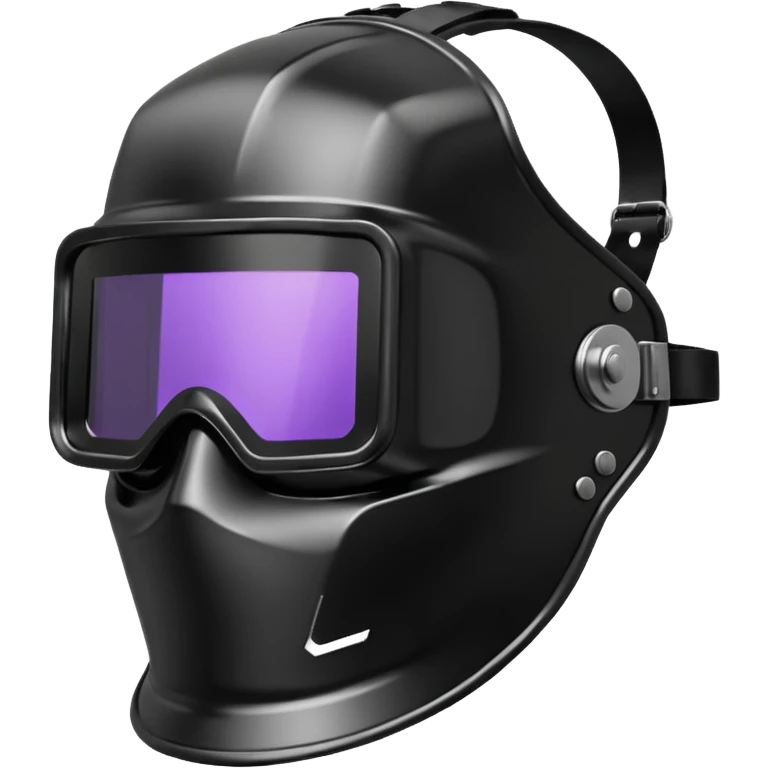 Welding mask side view emoji