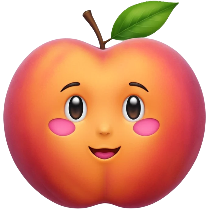 Peach in the sky emoji