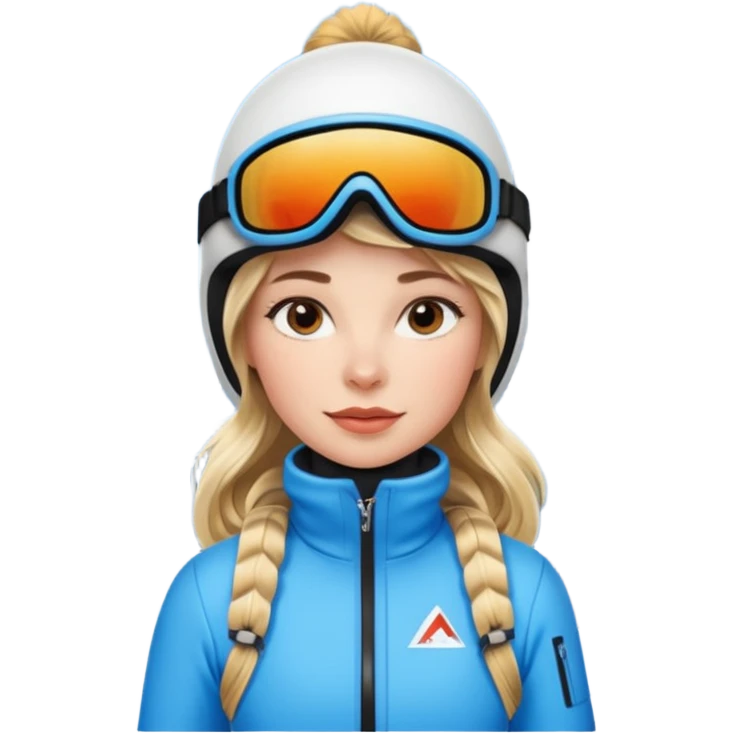 Woman Skiing , Background Matterhorn emoji
