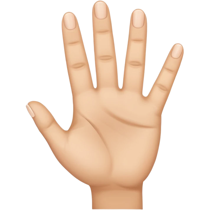 Yvl hand sign only 3 fingers up including thunb emoji