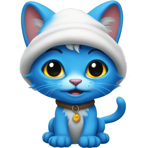 smurf cat emoji