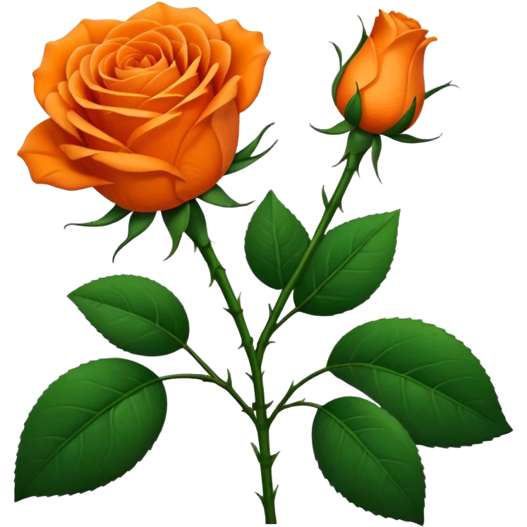Orange rose 🌹 emoji