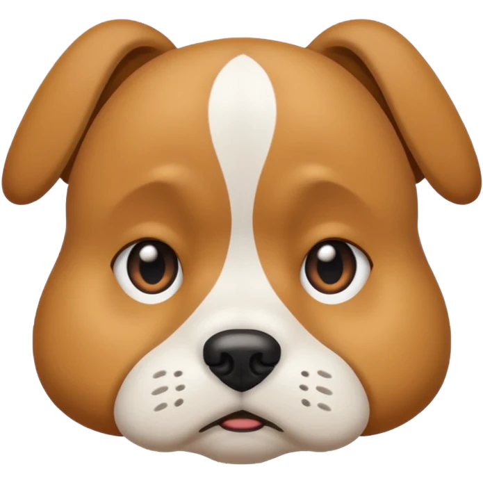 Dog nodding in disappointment emoji