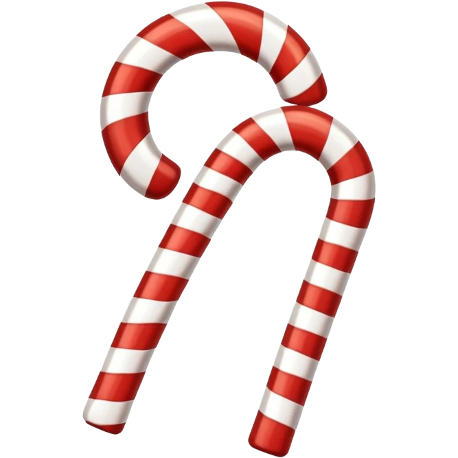 super realistic candy cane drop emoji