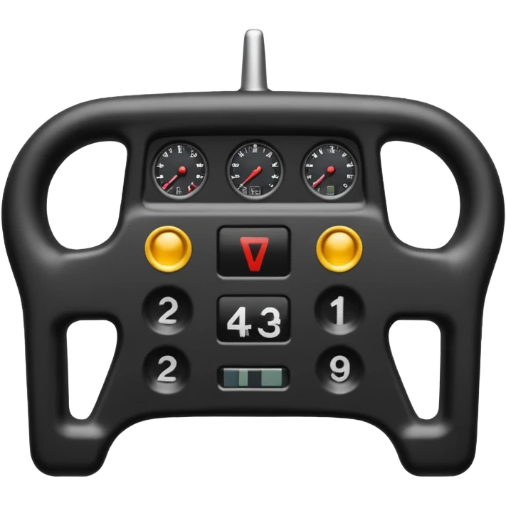 Volant de formule 1 rectangulaire  emoji