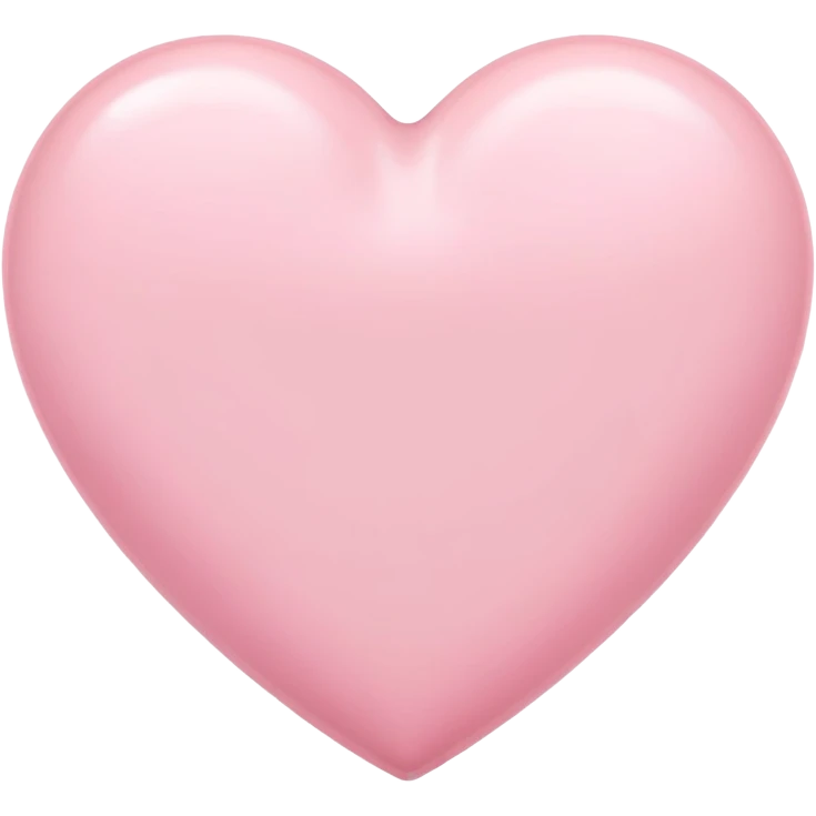 pastel pink heart emoji