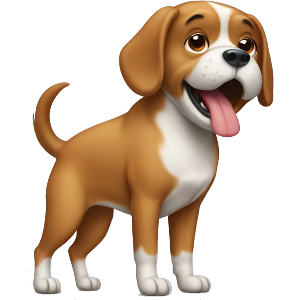 Dog farting  emoji