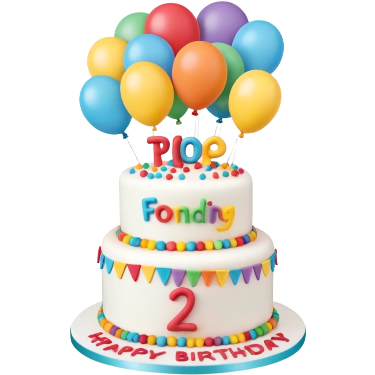 Up movie birthday cake for 20 year-old girl emoji
