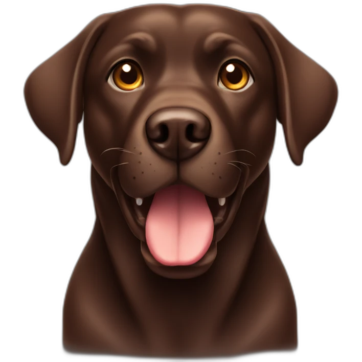 Chocolate labrador angry emoji