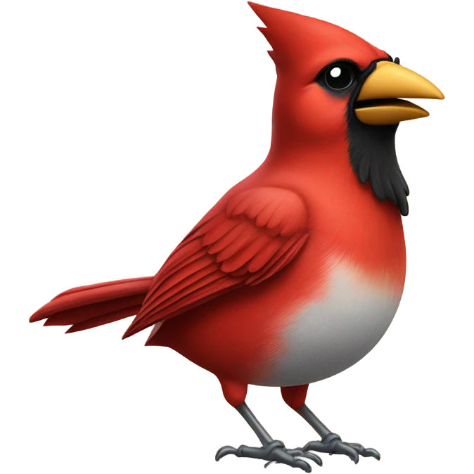 Cardinal pitching a baseball emoji