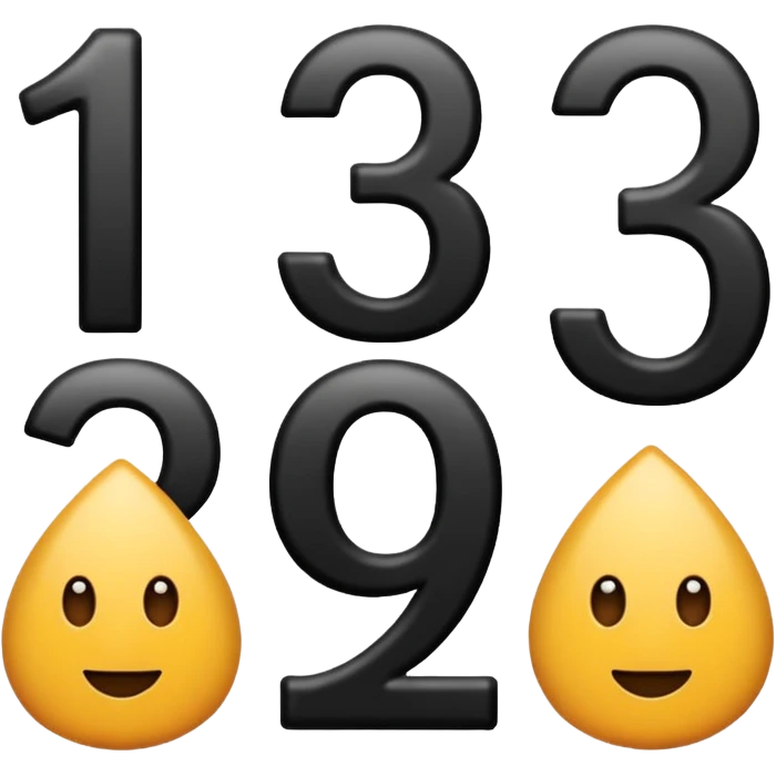 number 1 2 3  emoji