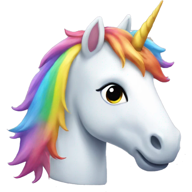 rainbow unicorn  emoji