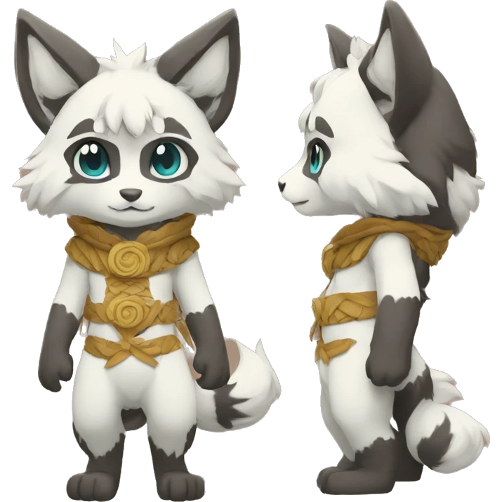 patterns, Kemono-style, Chibi, Anthro-Fur-Sona-Fakémon, Full Body emoji