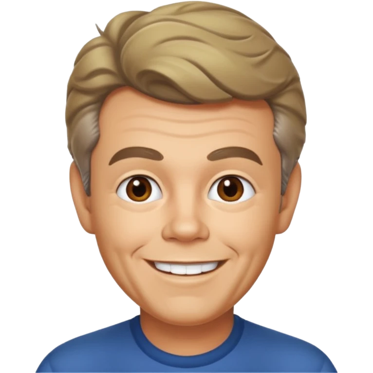 Russ Tamblyn with dark blonde hair emoji