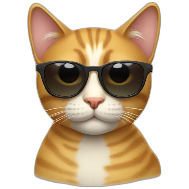 Cat with sunglasses emoji
