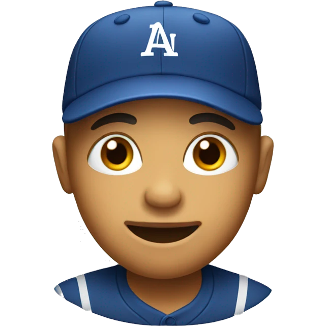 kids head with baseball hat emoji