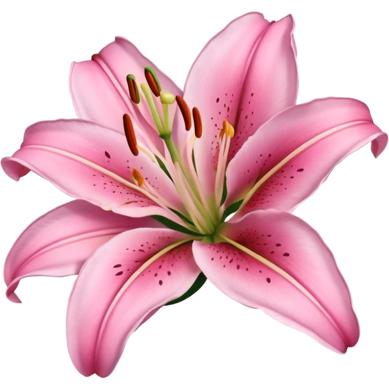 Pink Lily flower emoji
