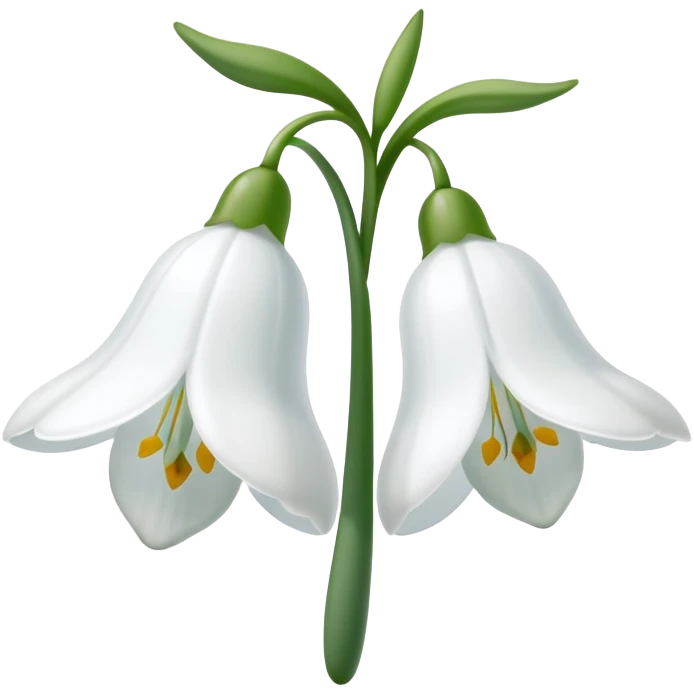 snowdrop flower emoji