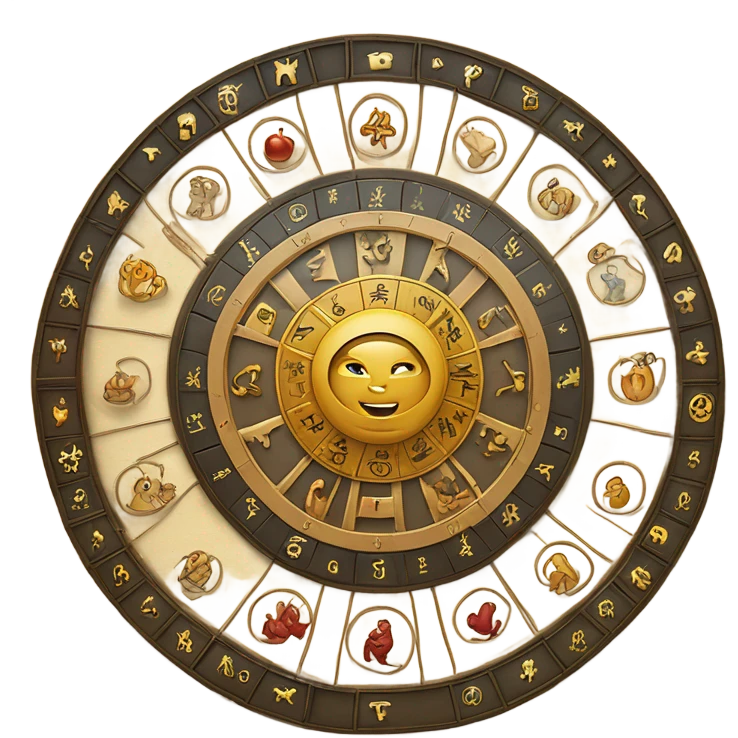 The astrological wheel in miniature form  emoji