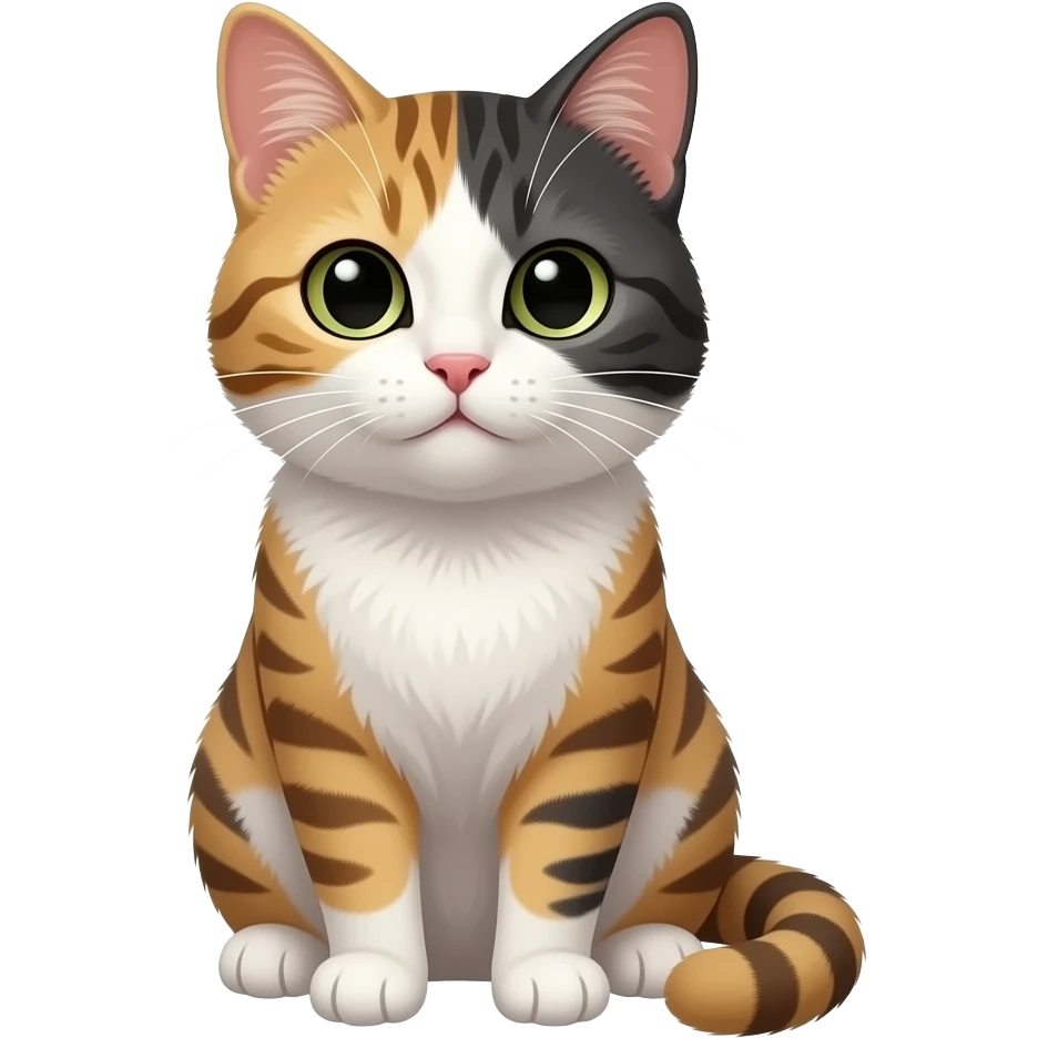 Hazme un gato con la cara de un chino emoji