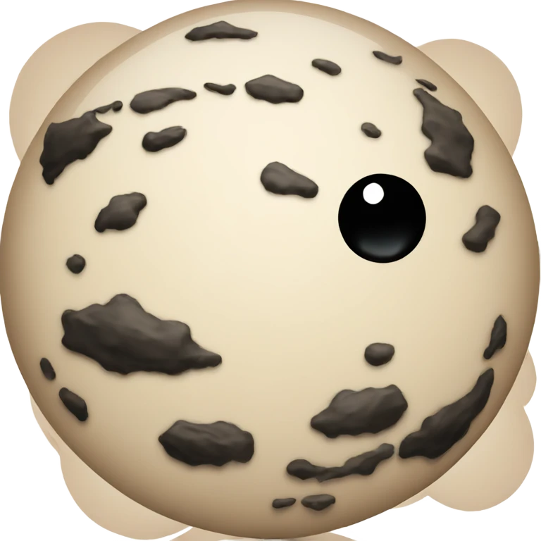 space planet beige with black emoji