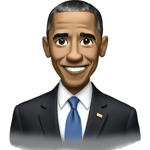 obama with a proud lok emoji