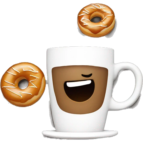 Coffe and donuts emoji