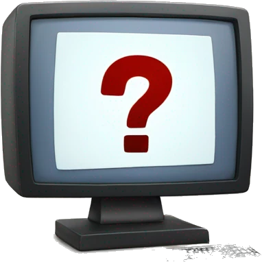 computer with a question mark on the screen  emoji