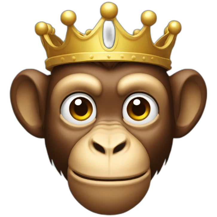 monkey head king emoji