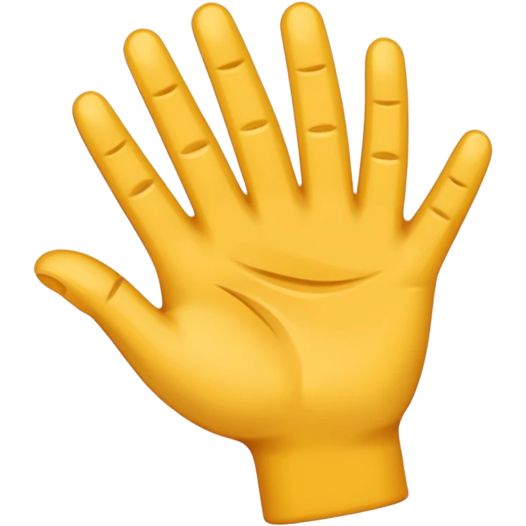 Una mano con 3 dedos emoji