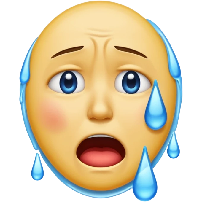 Emoji crying in agony emoji