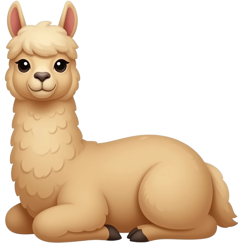 Cartoon llama lay emoji