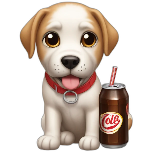 Perrito con cola emoji