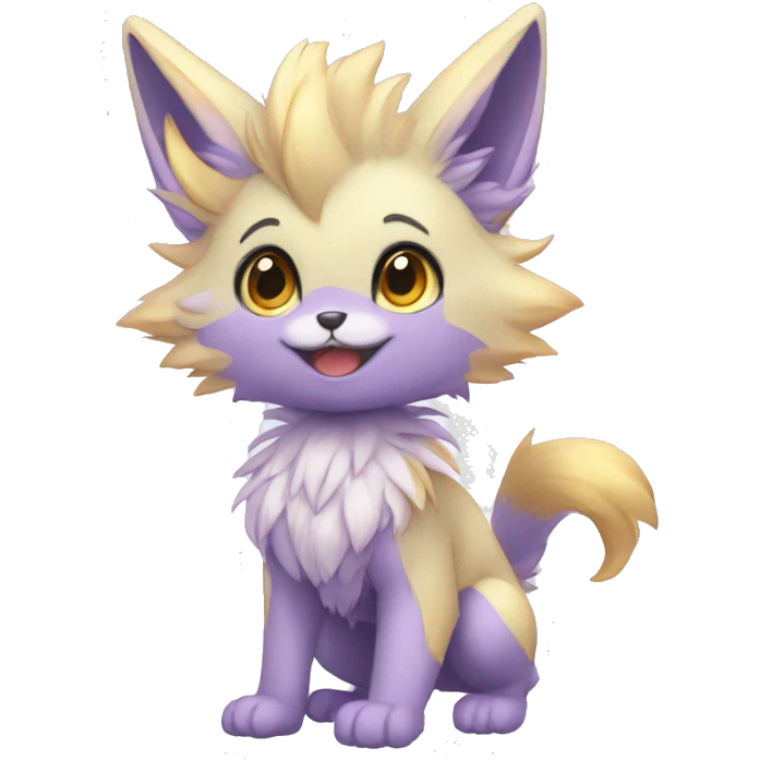 Anthro-Pastel-Fur-Sona-Chibi-Shiny-Fakémon full body emoji