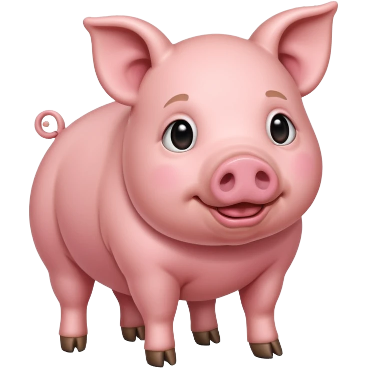 Pig full body emoji
